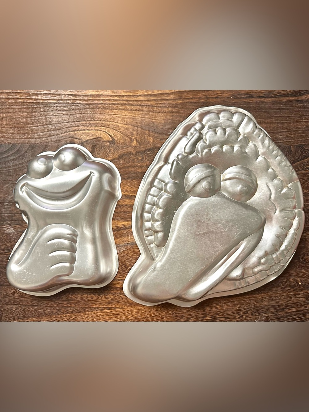 Vintage Wilton 70s Sesame Street Big Bird & Cookie Monster Cake Pan Molds